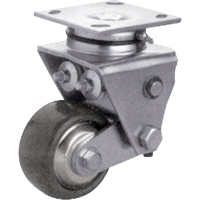 Heavy-Duty Caster, Swivel, 4" (101.6 mm), Solid Elastomer, 900 lbs. (408 kg.) Cam Industrial