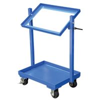 Stock Cart, Steel, 30-11/16" W x 19-1/4" D, 2 Shelves, 200 lbs. Capacity Cam Industrial