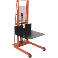 Hydraulic Platform Lift Stacker, Foot Pump Operated, 1000 lbs. Capacity, 60" Max Lift Cam Industrial