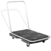 Utility Platform Truck, 30-1/2" L x 20-1/2" W, 250 lbs. Cap., Rubber Wheels Cam Industrial