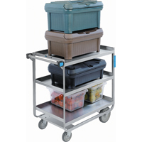 Chariots robustes &agrave; ch&acirc;ssis en U, 3 Tiers, 19" la x 34-1/2" h x 33" p, Capacit&eacute; 700 lb Cam Industrial