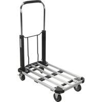 Foldable Platform Trucks, Aluminum, 300 lbs., 28" L x 16" W, 32" High Cam Industrial
