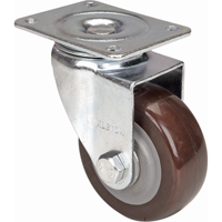 Roulette, Pivotant, 4" (101,6 mm), Polyur&eacute;thane, 440 lb (199,58 kg) Cam Industrial