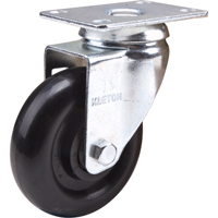 Caster, Swivel, 4" (101.6 mm), Polyolefin, 250 lbs. (113 kg.) Cam Industrial