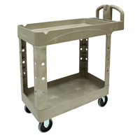 Heavy Duty Utility Cart - 4500-88, 2 Tiers, 17-1/8" x 33-1/4" x 39", 500 lbs. Capacity Cam Industrial