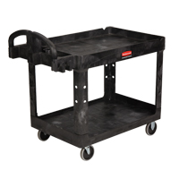 Heavy Duty Utility Cart - 4520-88, 2 Tiers, 25-1/4" x 39" x 44", 500 lbs. Capacity Cam Industrial