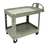 Heavy Duty Utility Cart - 4520-88, 2 Tiers, 25-1/4" x 39" x 44", 500 lbs. Capacity Cam Industrial