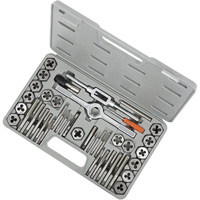 Jeu de taraud & fili&egrave;re SAE en acier rapide TD40H, 40 Morcea Cam Industrial