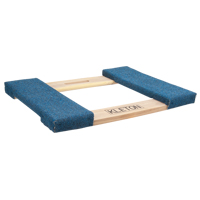 Carpeted Ends Hardwood Dolly Frame, Wood Frame, 18" W x 24" L, 900 lbs. Capacity Cam Industrial
