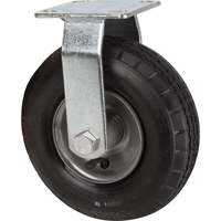 Pneumatic Casters, Rigid, 8" (203.2 mm), Pneumatic, 350 lbs. (158.8 kg.) Cam Industrial
