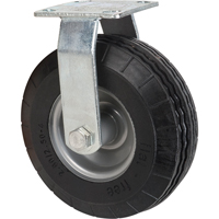 Flat-Free Casters, Rigid, 8" (203.2 mm), Flat-Free, 275 lbs. (125 kg.) Cam Industrial