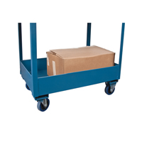 Chariots de service &agrave; bordure profonde, 2 Tiers, 24" la x 47" h x 36" p, Capacit&eacute; 1200 lb Cam Industrial
