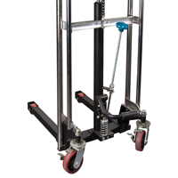 Hydraulic Platform Lift Stacker, Foot Pump Operated, 880 lbs. Capacity, 60" Max Lift Cam Industrial