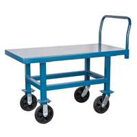 Elevated Platform Trucks, 48" L x 24" W, 2000 lbs. Capacity, Nylon Casters Cam Industrial
