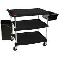 myCart Utility Cart, 3 Tiers, 20" x 35-1/2" x 30", 400 lbs. Capacity Cam Industrial