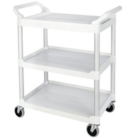 Service Utility Cart, 3 Tiers, 33" x 37" x 18", 200 lbs. Capacity Cam Industrial