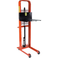 Hydraulic Platform Lift Stacker, Foot Pump Operated, 1000 lbs. Capacity, 80" Max Lift Cam Industrial