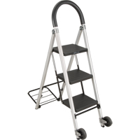 Step Stool Ladder, 3 Steps, 20" x 18" x 38-1/2" High Cam Industrial