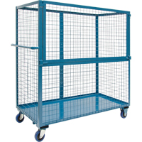 Chariot grillag&eacute; pour transport , Acier, 24" x 55" x 36", Capacit&eacute; 1200 lb Cam Industrial