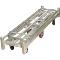 U-Boat Platform Truck, 59-1/2" L x 16" W, 1750 lbs. Capacity, Polyurethane Casters Cam Industrial