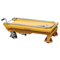 Hydraulic Scissor Lift Table, 17.75" L x 27.5" W/27-1/2" L x 17-3/4" W, Steel, 330 lbs. Capacity Cam Industrial
