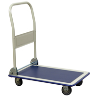 Folding Handle Platform Truck, Steel, 440 lbs., 29" L x 19" W, 32-1/2" High Cam Industrial