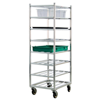 Shelf Cart, 8 Tiers, 20-7/8" W x 67" H x 27" D, 600 lbs. Capacity Cam Industrial
