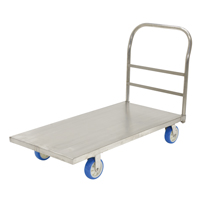Platform Truck, 48" L x 24" W, 2000 lbs. Capacity, Polyurethane Casters Cam Industrial