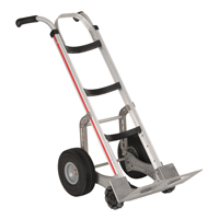 Self-Stabilizing Hand Truck, Dual Handle, Aluminum, 55'' Height, 500 lbs. Capacity Cam Industrial
