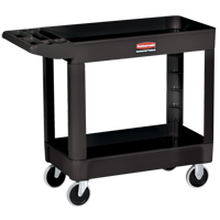 Heavy-Duty Utility Cart - 4520-89, 2 Tiers, 25-7/8" x 33-1/4" x 45-1/4", 500 lbs. Capacity Cam Industrial