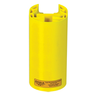 Polyethylene Rack Guard, 5" W x 6" L x 8" H, Yellow Cam Industrial