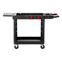 Heavy-Duty Adaptable Utility Cart, 2 Tiers, 17-3/4" x 36" x 46-1/5", 500 lbs. Capacity Cam Industrial