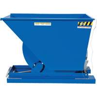 Self-Dumping Hopper, Steel, 3/4 cu.yd., Blue Cam Industrial