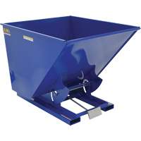 Self-Dumping Hopper, Steel, 2 cu.yd., Blue Cam Industrial