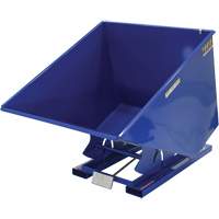 Self-Dumping Hopper, Steel, 2 cu.yd., Blue Cam Industrial