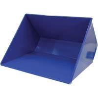 Self-Dumping Hopper, Steel, 3 cu.yd., Blue Cam Industrial