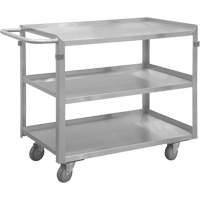Chariot avec tablettes de calibre industriel, 3 Tiers, 16-3/4" la x 34" h x 30-7/16" p, Capacit&eacute; 600 lb Cam Industrial