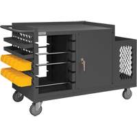 Mobile Wire Spool and Maintenance Cart, Steel, 5 Rod, 54-1/16" W x 35" H x 24" D, 1200 lbs. Capacity Cam Industrial