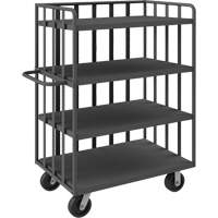 Open Portable Shelf Cart, 4 Tiers, 31-1/8" W x 57-1/2" H x 56-1/8" D, 3600 lbs. Capacity Cam Industrial