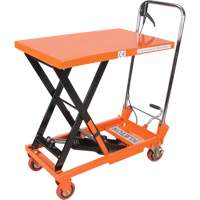 Hydraulic Scissor Lift Table, 27-1/2" L x 17-3/4" W, Steel, 330 lbs. Capacity Cam Industrial