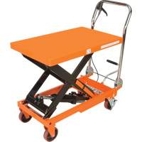 Hydraulic Scissor Lift Table, 32" L x 19-3/4" W, Steel, 1100 lbs. Capacity Cam Industrial