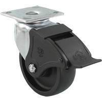 Emaxx RollX Wow Caster, Swivel with Brake, 4" (101.6 mm), Nylon, 1200 lbs. (544.3 kg.) Cam Industrial