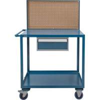 Chariot de service mobile, 2 Tiers, 24" la x 57" h x 40" p, Capacit&eacute; 1200 lb Cam Industrial