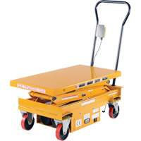 DC Powered Hydraulic Scissor Lift Elevating Cart, Steel, 39-3/4" L x 20-1/2" W, 1000 lbs. Capacity Cam Industrial