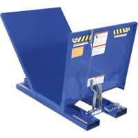 Open Sided Hopper, Steel, 1 cu.yd., Blue Cam Industrial