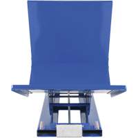 Open Sided Hopper, Steel, 1 cu.yd., Blue Cam Industrial
