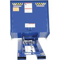 Open Sided Hopper, Steel, 1 cu.yd., Blue Cam Industrial
