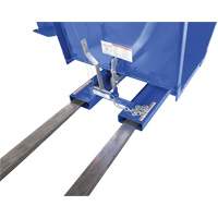Open Sided Hopper, Steel, 1 cu.yd., Blue Cam Industrial