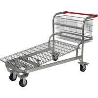 Chariot en treillis emboîtable, Acier, 28-3/4" x 37-1/16" x 59-5/8", Capacit&eacute; 275 lb Cam Industrial