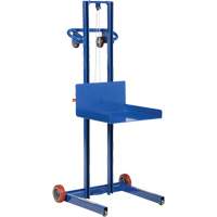 Low Profile Lite Load Lift, Hand Winch Operated, 400 lbs. Capacity, 55" Max Lift Cam Industrial